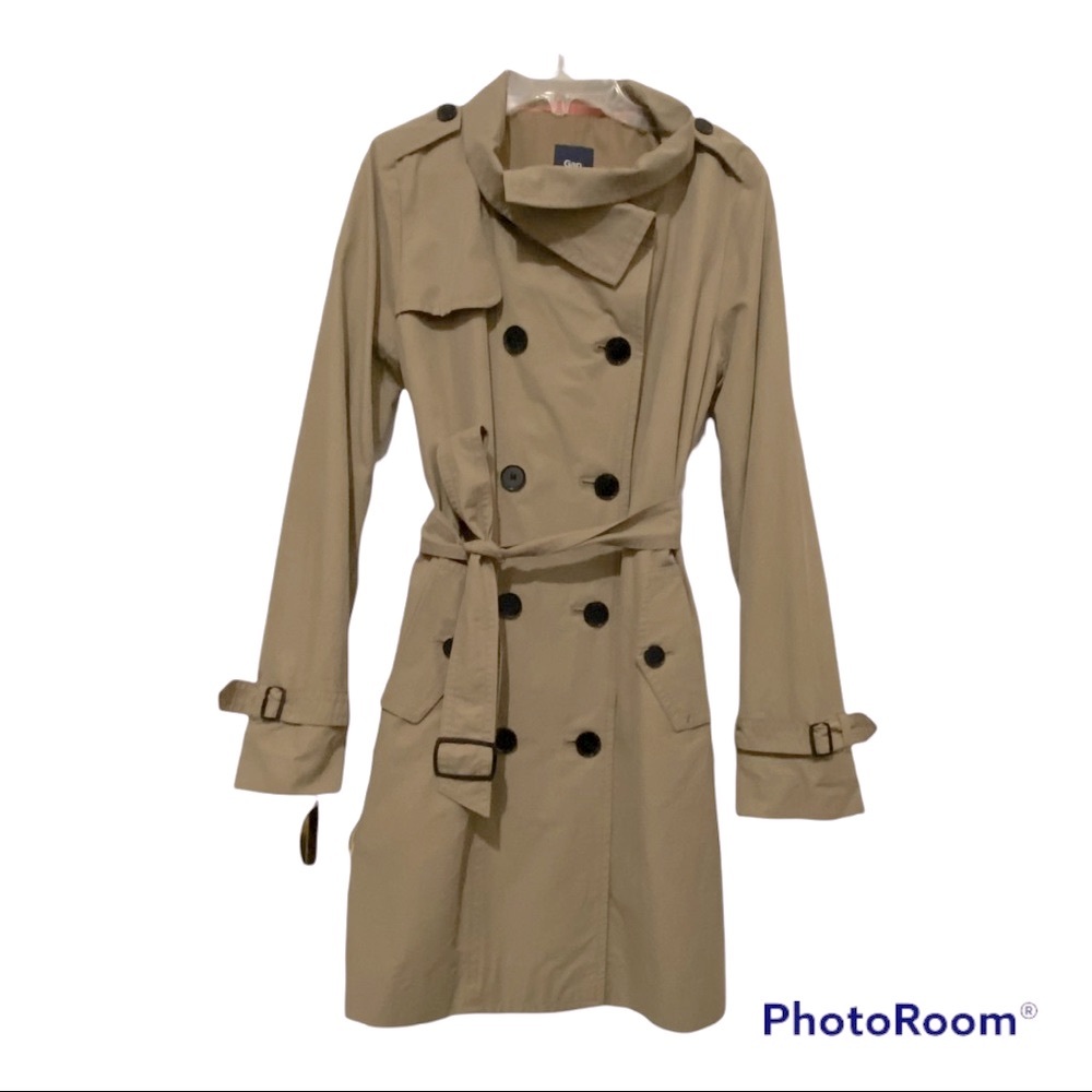GAP Women’s Trench Coat NWOT Size XS - Picture 3 of 14